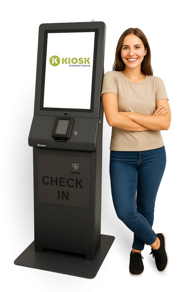 Borne de check-in automatique Stellar pour l’enregistrement automatique des visiteurs
