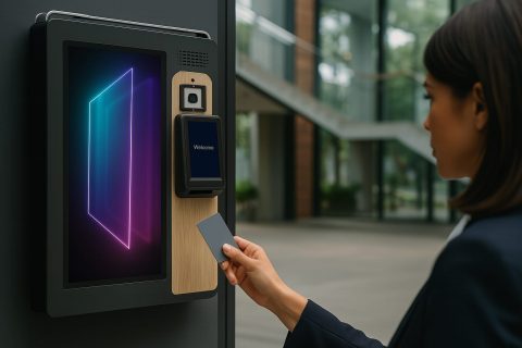 Borne interactive pour accès sécurisé